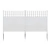 Best Sale 😍 4 ft. x 3.5 ft. Keswick Vinyl Privacy Fence Panel and Screen Kit (2-Pack) by Zippity Outdoor Products ❤️ -Cheap Fence Gates Plus Store white zippity outdoor products vinyl fence panels zp19060 64 1000