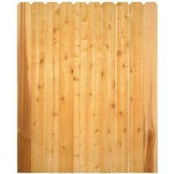 Hot Sale ✨ Installed Western Red Cedar 👏 Dog-Ear Picket Fence by Unbranded ⭐ -Cheap Fence Gates Plus Store wood fence panels hsinstifrcdepf 31 1000
