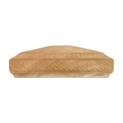 Hot Sale 🤩 Miterless 4 in. x 4 in. Untreated Wood Traditional Pyramid Slip Over Fence Post Cap (Actual: 3-3/4 in. to 3-7/8 in.) by Protectyte ✔️ -Cheap Fence Gates Plus Store wood grain protectyte deck post caps tradpy0378m c3 1000