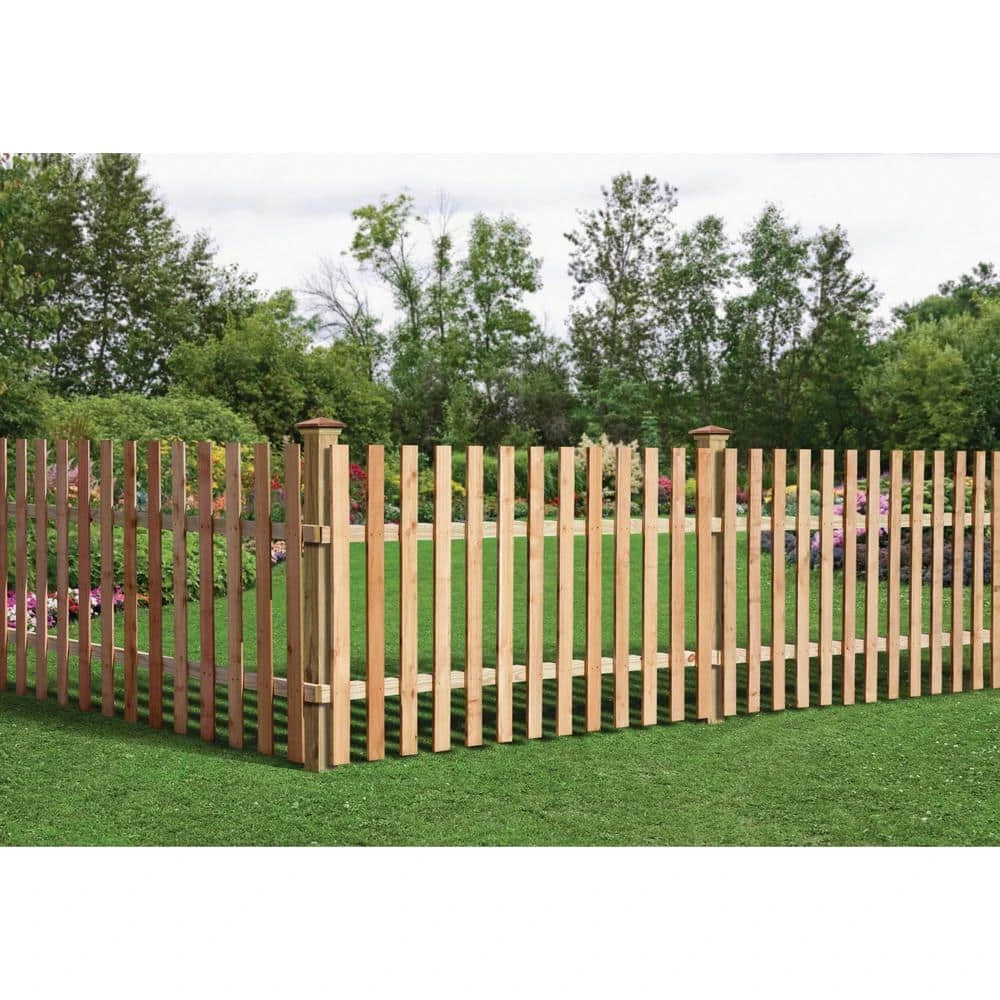 Wholesale โค๏ธ 3-1/2 ft. x 8 ft. Western Red Cedar Spaced Picket Flat Top Fence Panel Kit by Outdoor Essentials ๐ 4 Wholesale โค๏ธ 3-1/2 ft. x 8 ft. Western Red Cedar Spaced Picket Flat Top Fence Panel Kit by Outdoor Essentials ๐ - Image 2