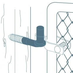 New 💯 5/8 in. x 4-1/2 in. Lag Screw Hinge by YARDGARD ❤️ -Cheap Fence Gates Plus Store yardgard chain link fence accessories 328506c 1f 1000