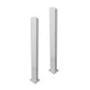 Wholesale ⌛ 3-1/4 in. x 4 in. x 30 in. Galvanized Steel/Vinyl Surface Fence Mounts (2-Pack) by Zippity Outdoor Products 😉 -Cheap Fence Gates Plus Store zippity outdoor products fence hardware zp19011 64 1000